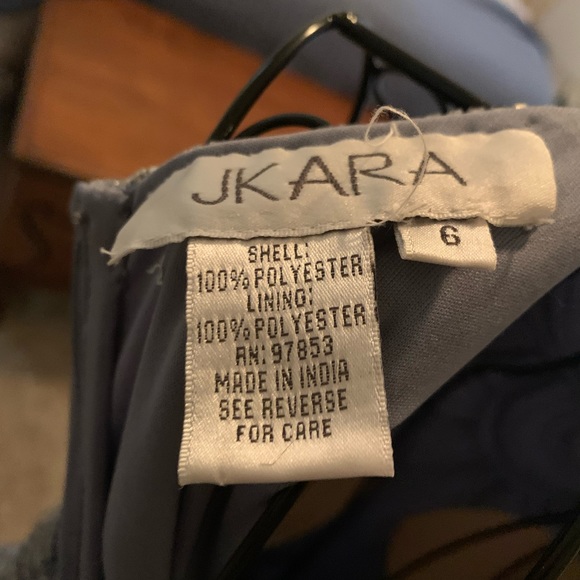 Beautiful slate blue mother of the groom dress with separate shawl - Picture 6 of 12